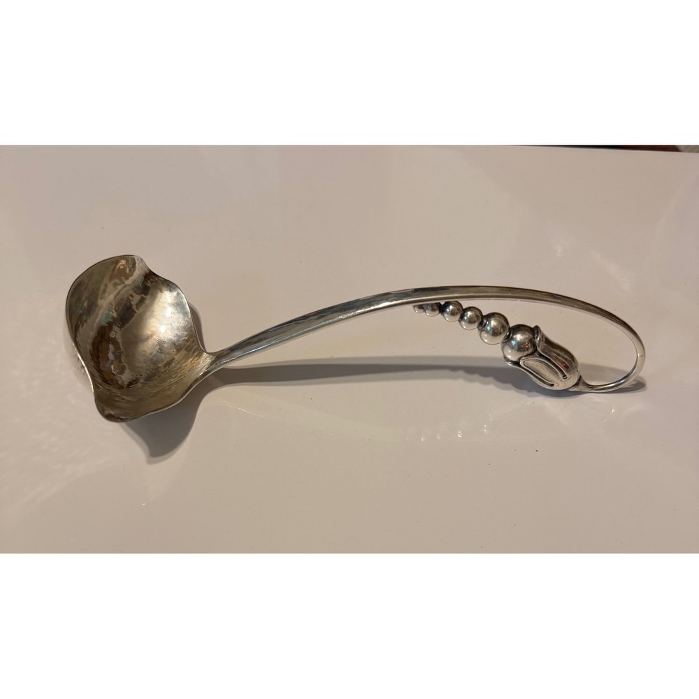 O. Mogensen for Georg Jensen Sterling Silver Blossom Ladle Denmark